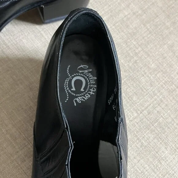 Charlie 1 Horse Black Booties Size 8 (B) Boots Short Leather Western Cowboy - Picture 15 of 16